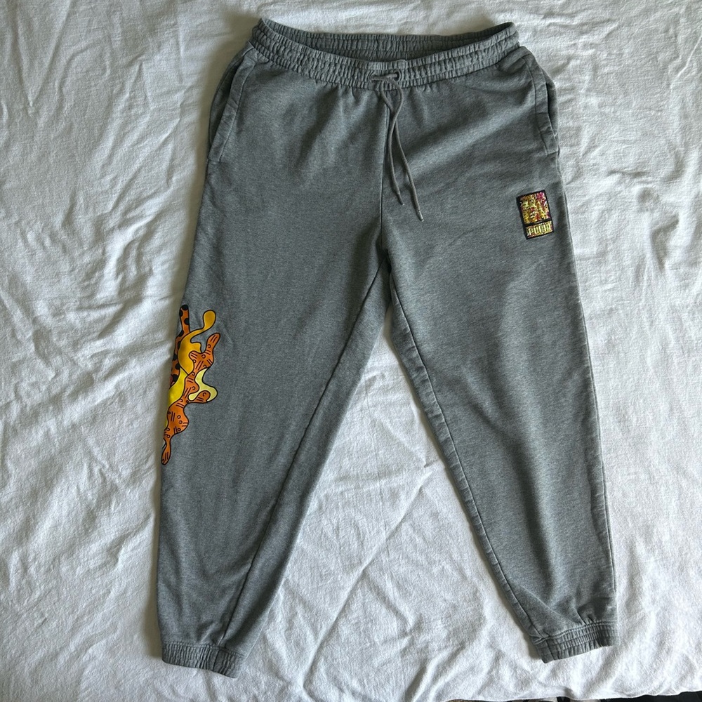 Sweatpants Puma X Romero Britto Art Series XL Gray Sweats Lounge Streetwear